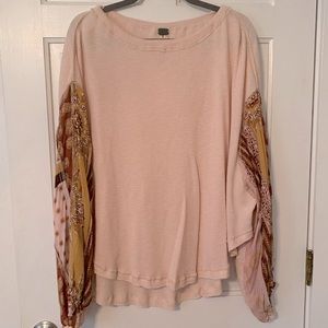 Free People Thermal w Bell sleeves